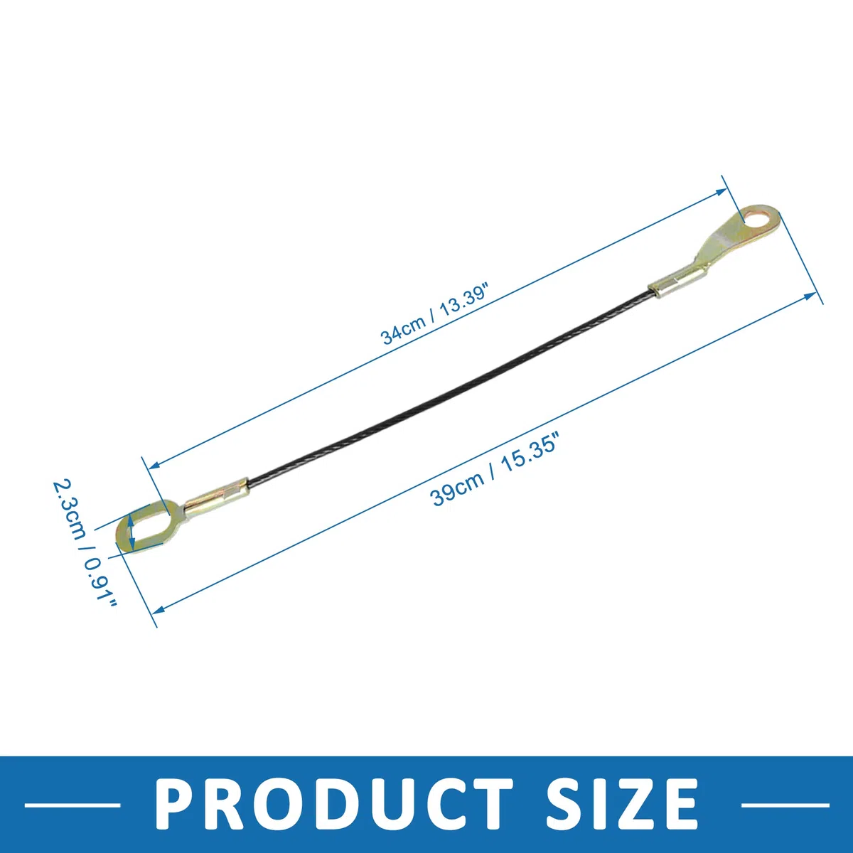 A ABSOPRO Puerta Trasera Alambre Cable Correa UH7065760K para Ford para Ranger (Juego de 2)