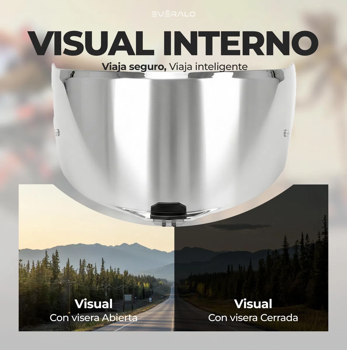 Visera compatible con LS2 FF811 - Vector 2 - Vector II Carbon (Cromo Espejo)