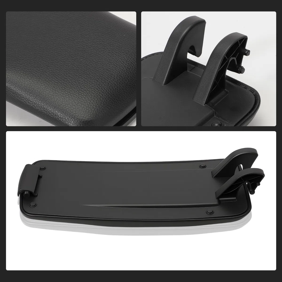 KASturbo Cubierta reposabrazos central para Audi A1 8X1 (2012-2018) Negro | Audi A1 8X1/8XK (2012-18), OE 8X0864245B/A/C, revestimiento piel, instalación fácil.