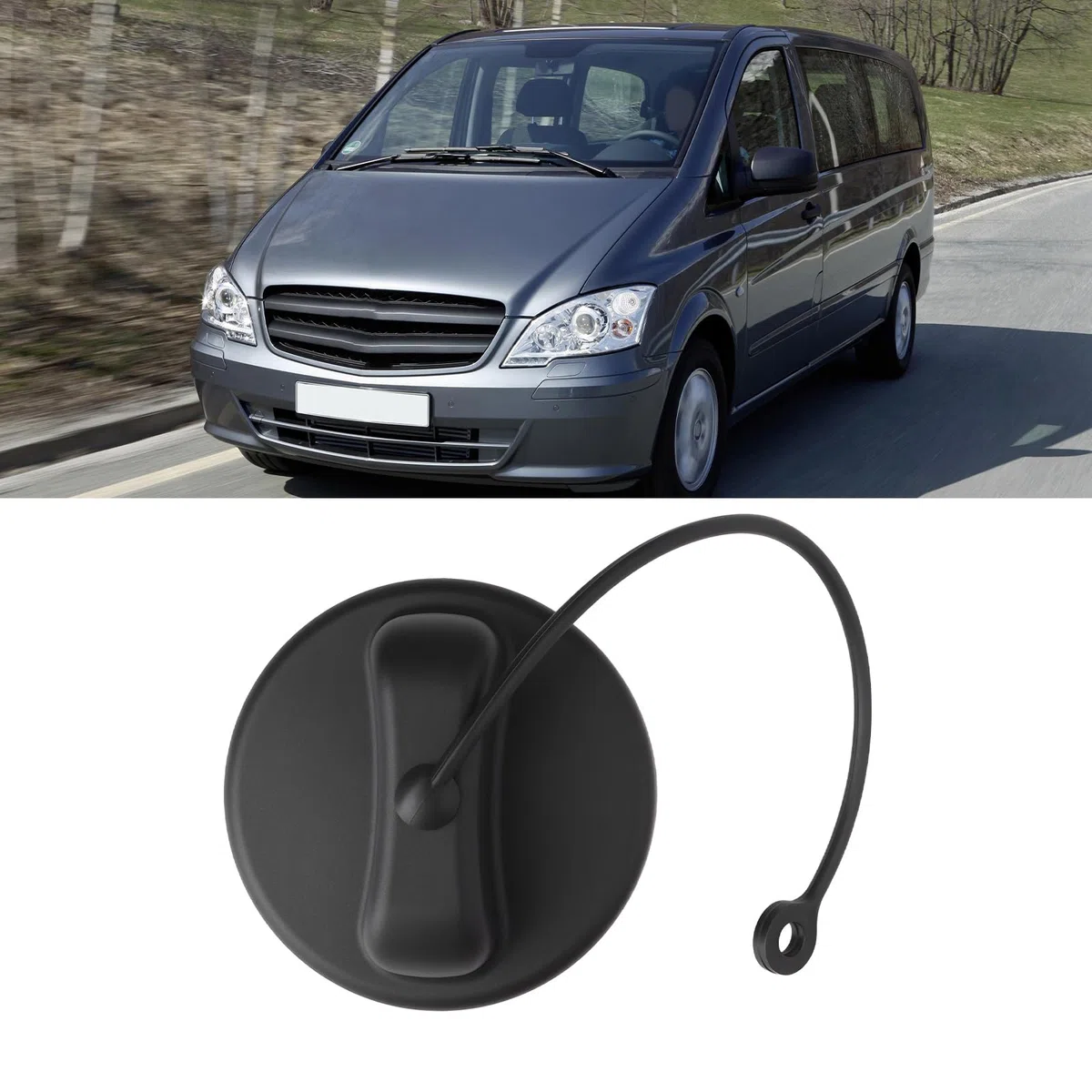 Tapa del Depósito de Combustible del Motor del Coche A0004704605 A0004705805 A0004703105 Compatible con Mercedes Benz Sprinter Vito Viano