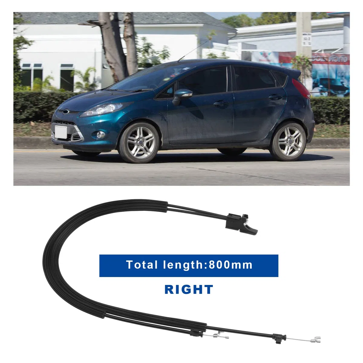 1441166 Cable de Ajuste de Inclinación del Asiento Delantero Derecho Compatible con Fiesta MK5 MK6 2001-2008 Accesorios para Automóvil Piezas de Repuesto para Automóviles 80 Cm