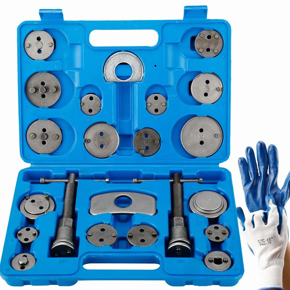 FreeTec 24 Piezas Reposicionador de Pistones de Freno Para Reposicionar El Pistón de Freno Al Cambiar Los Discos
