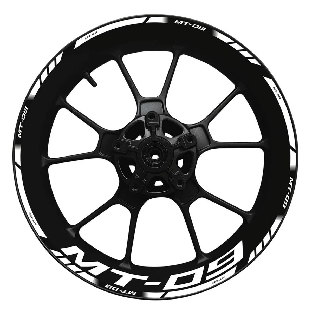 Adhesivo para Rueda Motocicleta para Yamaha MT-09 MT09 MT 09 Adhesivos para Llanta Rueda Adhesivo Cubo Rueda Adhesivos Reflectantes Rueda Pegatinas para Llantas Impermeable(Color 1)