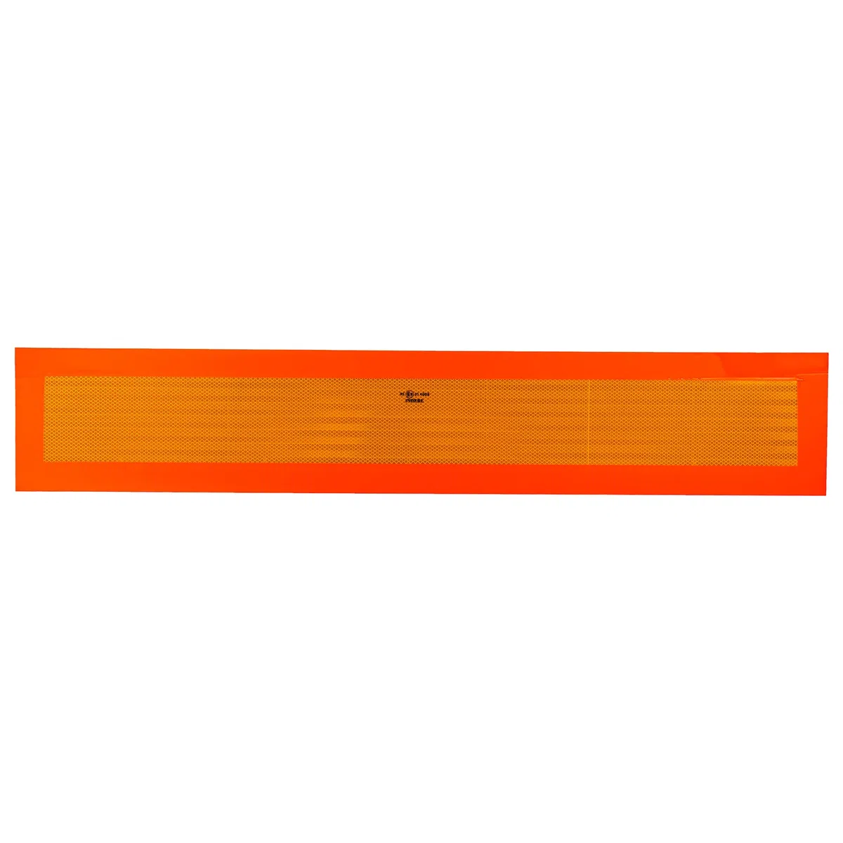 Cofan Placa V6 para vehículos largos | Aluminio | Señal homologada | Recubrimiento con vinilo Réflex N2 | Alta visibilidad | Medidas: 113 x 20 cm o 56,5 x 20 cm (Naranja, 113 x 20 cm)