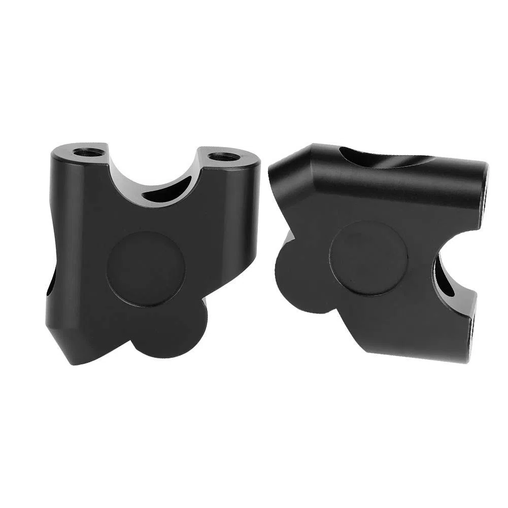 Elevador de manillar, motocicletas manillares, elevador de manillar de 22 mm, puede aumentar la altura del manillar de 30 mm y retroceder 20 mm, para permitir que el ciclista una postura de