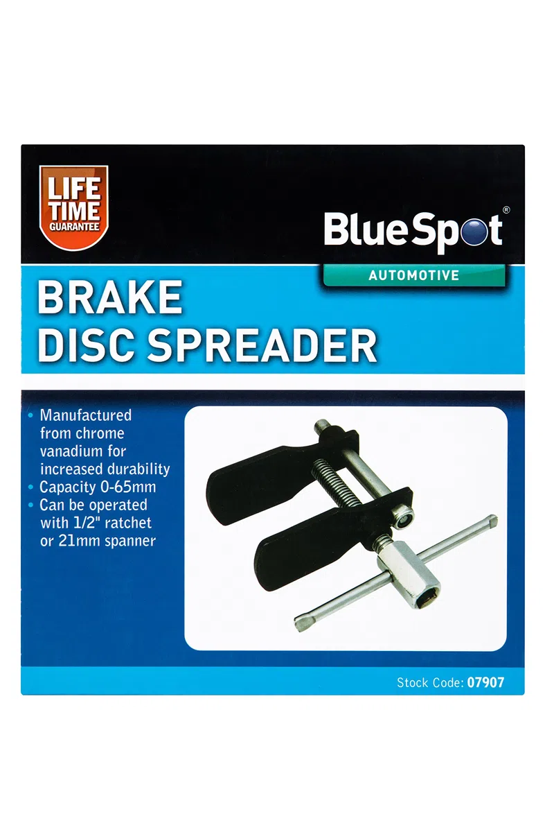 Blue Spot 7907 - Separador de pistón de freno de disco (0 a 65 mm), color plateado