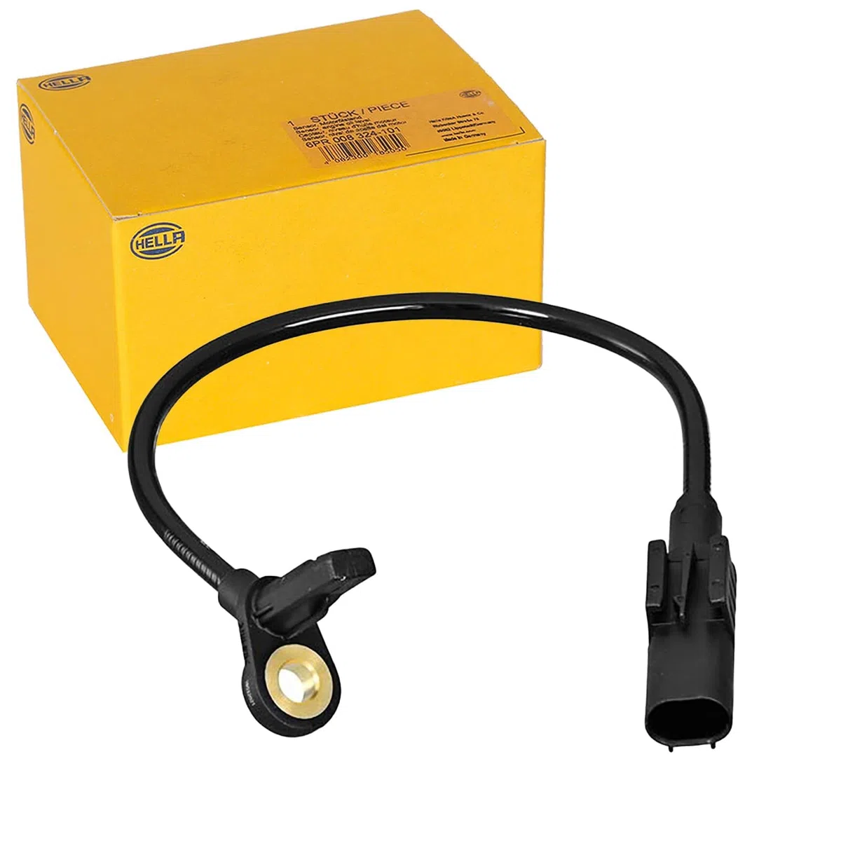 HELLA 6PU 358 217-021 Sensor, revoluciones de la rueda - 2polos - Cable: 205mm