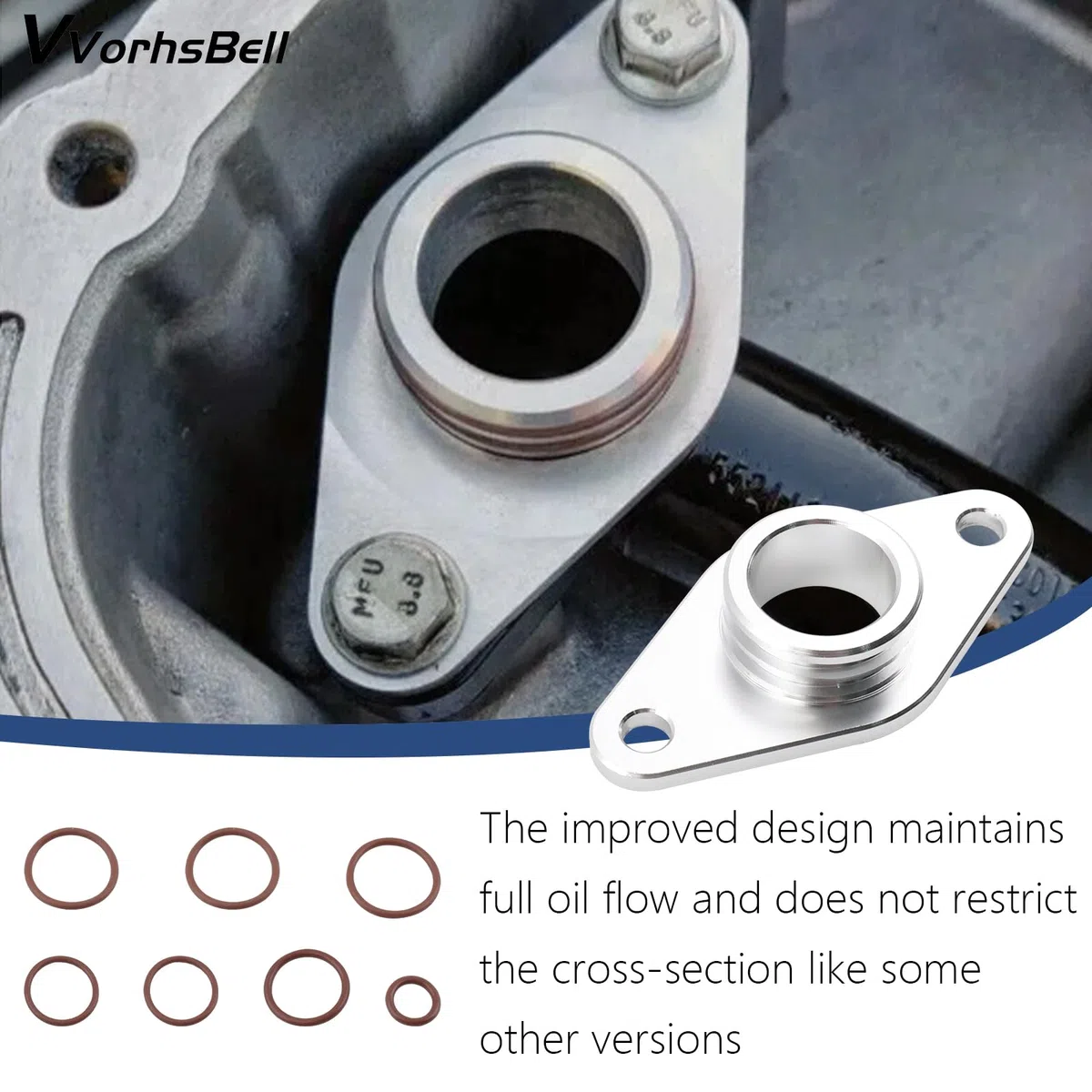 Junta de tubo de recogida de la bomba de aceite compatible con Vauxhall Opel Insignia Astra Zafira Cascada 2.0 CDTI A20DTH A20DTR, manga de aluminio OE 55589549 646125 y anillos de goma de