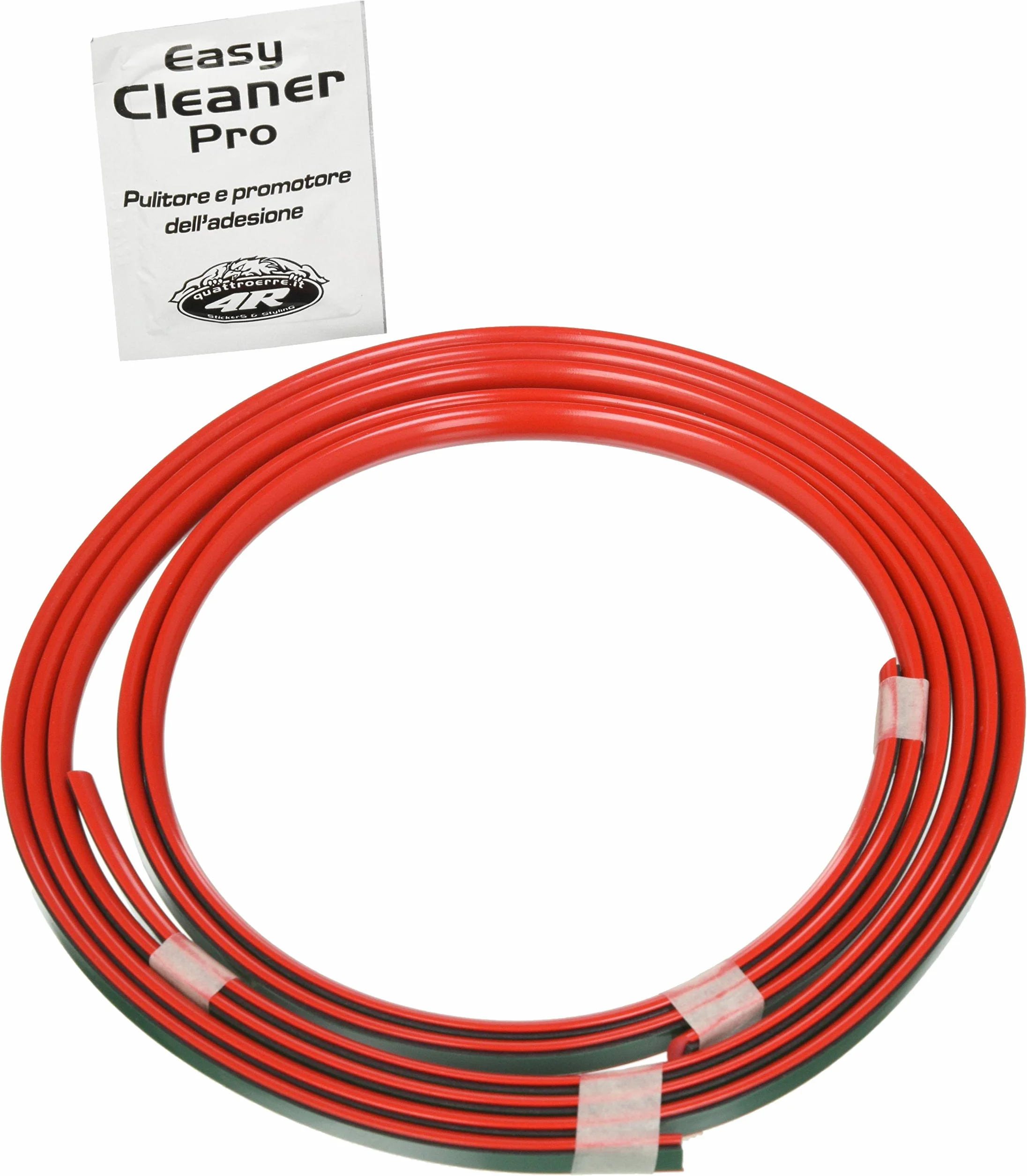 4R Quattroerre.it Perfil Rojo Adhesivo para Dam Parachoques Completo Delantero + Trasero Alfa Giulietta con Biadesivo 3M APT