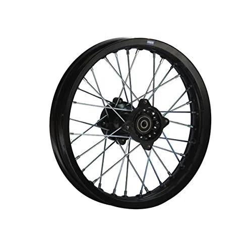 Llanta de acero trasera de 14 pulgadas, tipo 2, color negro. Compatible con casi todos los modelos con eje de 15 mm. Dirt Bike, Pit Bike, XMOTOS, MotoCross
