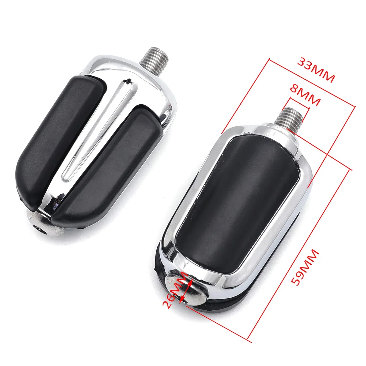 1 pc cromo palanca de Estela Peg para todos los modelos (Harley Davidson Road King FLHR/Road King Classic Efi FLHRCI/Road King FLHRI EFI/Road King Custom FLHRS Road King Custom (FLHRSI EFI)