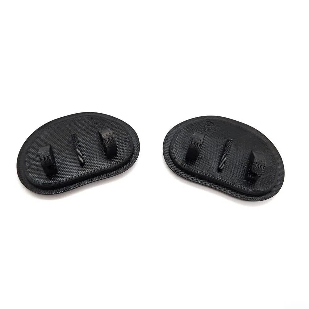 Par de tapas de arandela de faros delanteros compatibles con BMW Z4 E85 E86 2002-2008, repuesto de plástico ABS para OE 51117078261 51117078262, negro