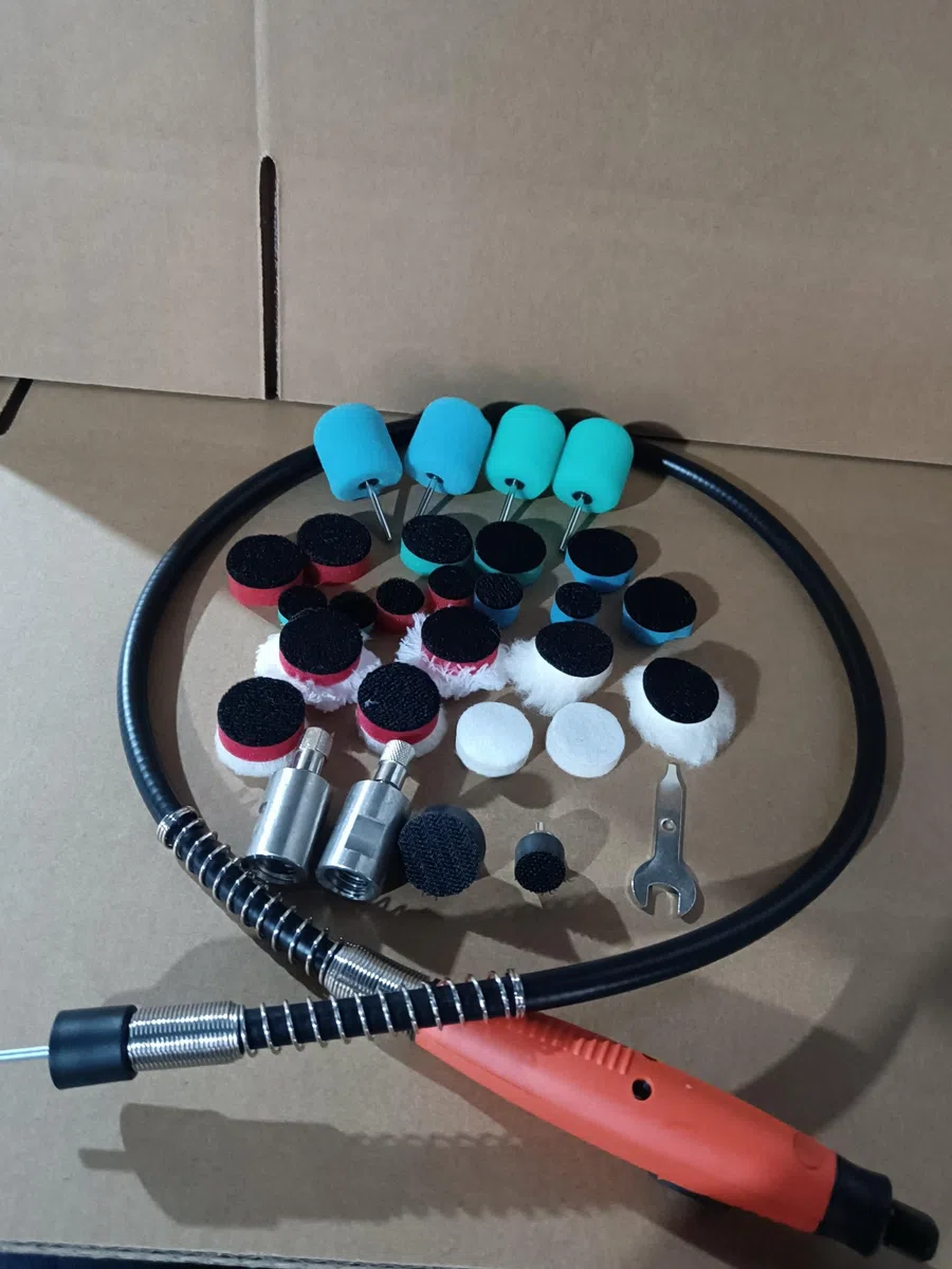 SPTA 30 Piezas Coche Esponja De Pulido Esponjas para pulidoras Esponja Pulir para Coche, Esponja pulir Coche, Toallas,Pulidora Pulido Lana Kit Encerado para el Coche Encerado Lijado