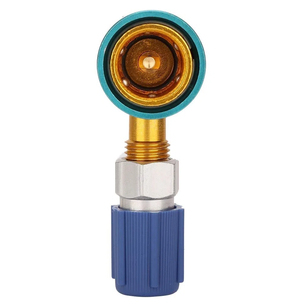 VOBOR Adaptadores R1234yf a R134a, Acopladores Rápidos Aire Acondicionado Refrigerante para Automóvil, Adaptador Rápido aire Acondicionado, Lado Bajo Acondicionado Automático Acoplamient