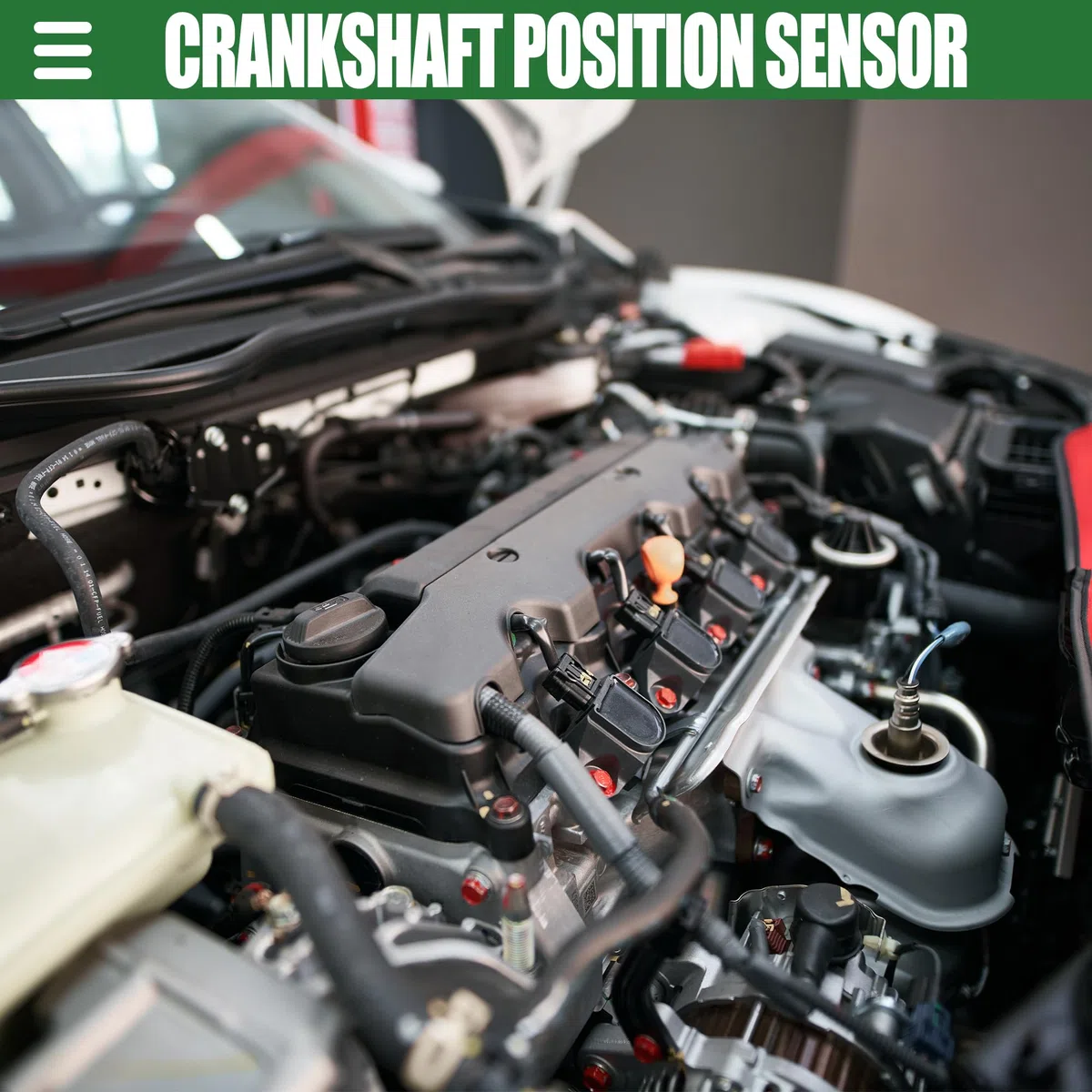QUARKZMAN Motor Cigüeñal Sensor Posición,para Actyon 2005-2010, ABS, Negro