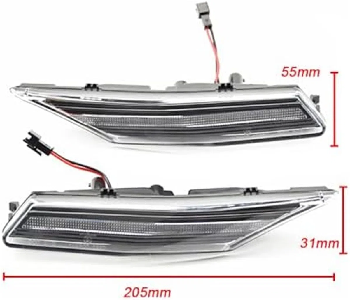 Marcador de guardabarros señal giro lateral dinámico secuencial, para Porsche Taycan Sedan 4S 2020 Indicador de señal de giro