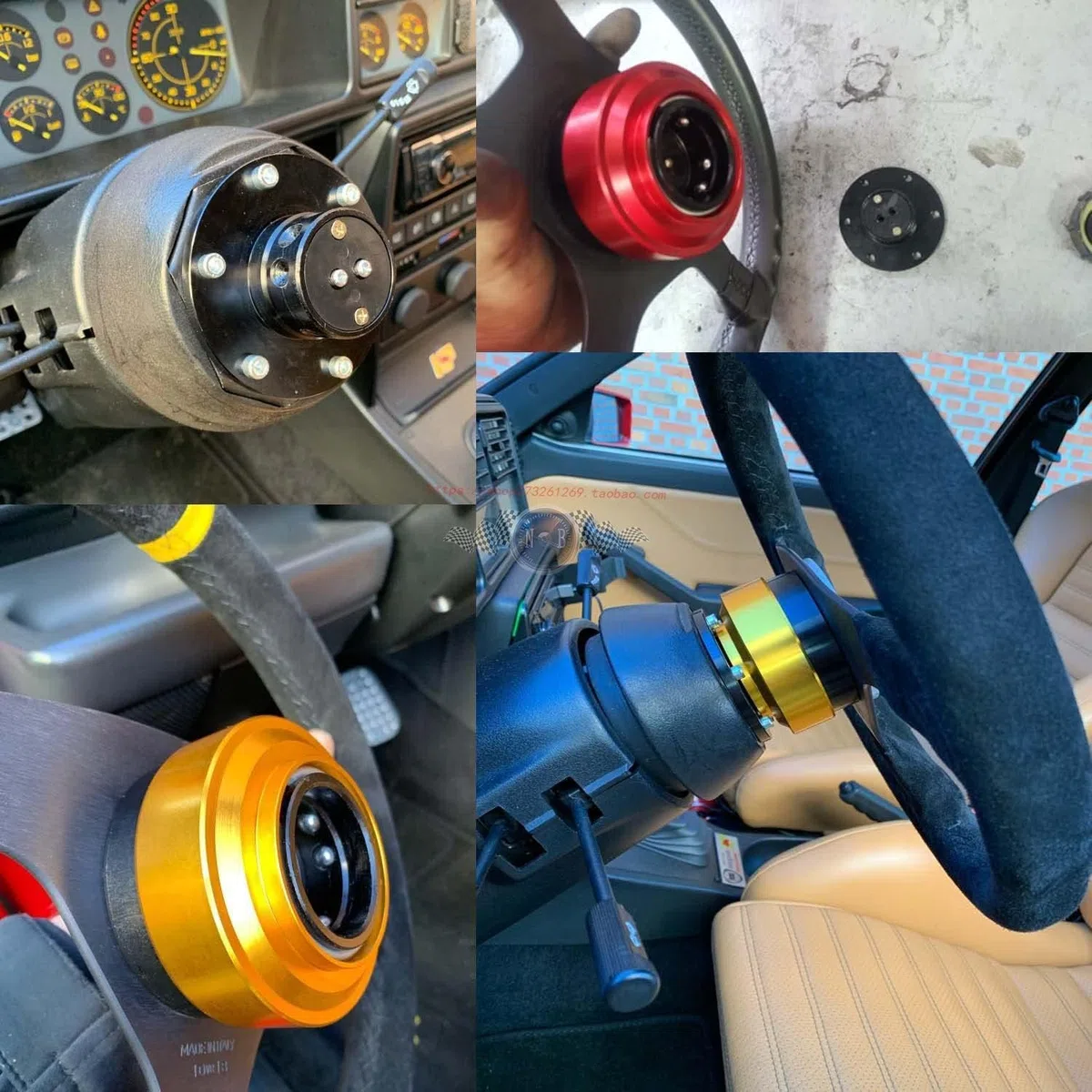 Volante De Liberación Rápida, 6 Agujeros Ejes De Volante Adaptador De Cubo De Liberación Rápida Universal Para Volante, Universal Adaptador De Placa De Conversión De Volante Para Volante De 6 Tornillo
