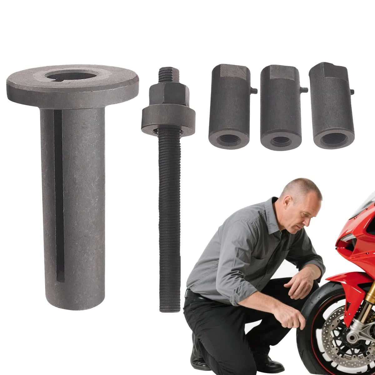 Kit de para Motocicleta | Extractor de para Motocicleta | Kit Multiusos de Accesorios y Reparación para Sustitución de Motos