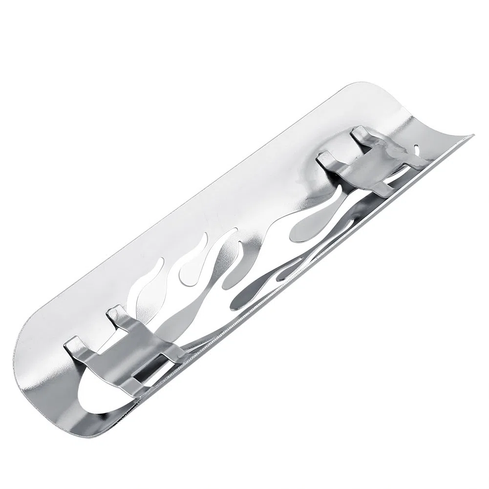 Fydun Cubierta de blindaje de Placa Anti-Calor Cubierta de Aislamiento Universal Moto Llama Tubo de Escape Escudo de Aislamiento térmico Protector de la Cubierta del silenciador(Plata)