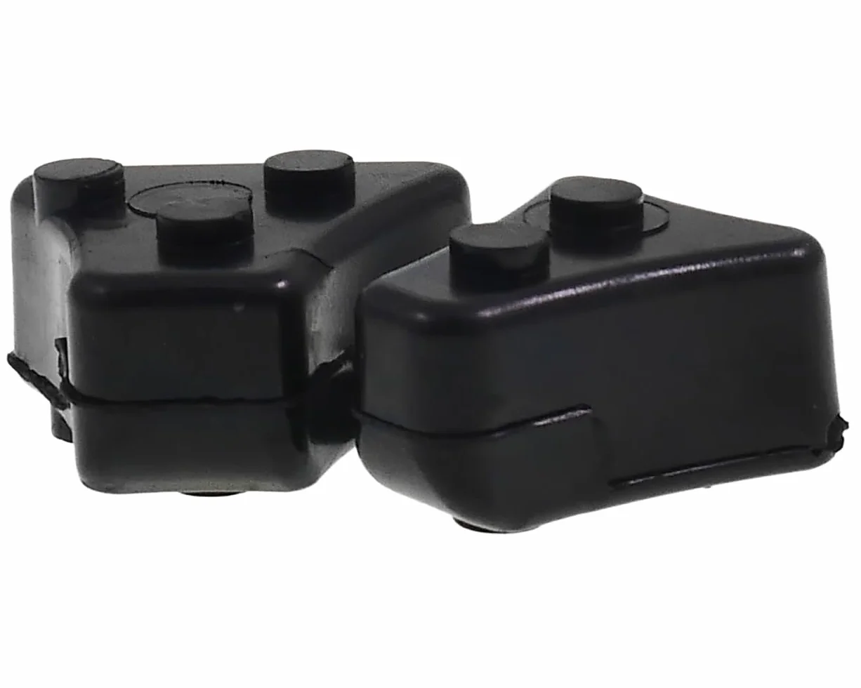 Juego de amortiguadores de rueda trasera para Yamaha MT-03 XT 600 660 XTZ XV 125 250 XVS 250 – 4 piezas – goma negra