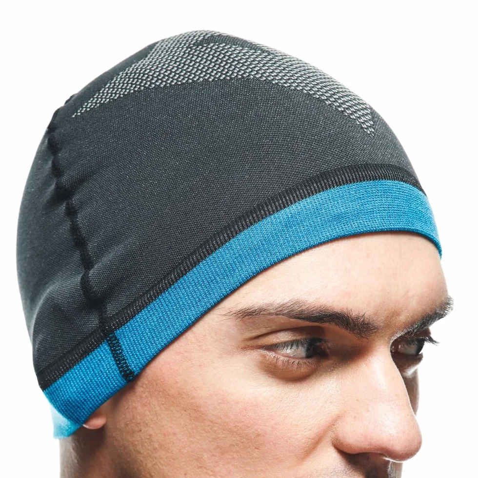 Dainese Dry Cap, Gorro Interior Casco Moto, Negro/Azul, N