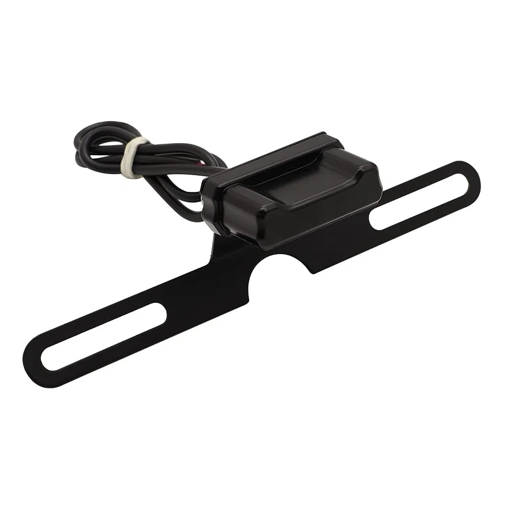 universal luz trasera moto con soporte LED Luz de Freno de Matrícula Lámpara de Roja Homologados compatible con ATV, cruiser, chopper, etc