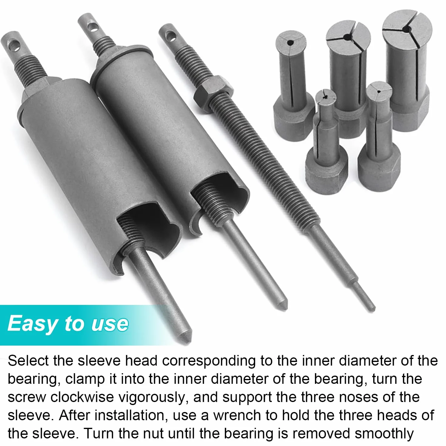 Kit de Extractor de Rodamientos Internos de Motocicleta de 9-23 mm, Acero al Cromo Vanadio Extractor Rodamientos Bicicleta, Extractor Rodamientos, para Motocicleta, Bicicleta