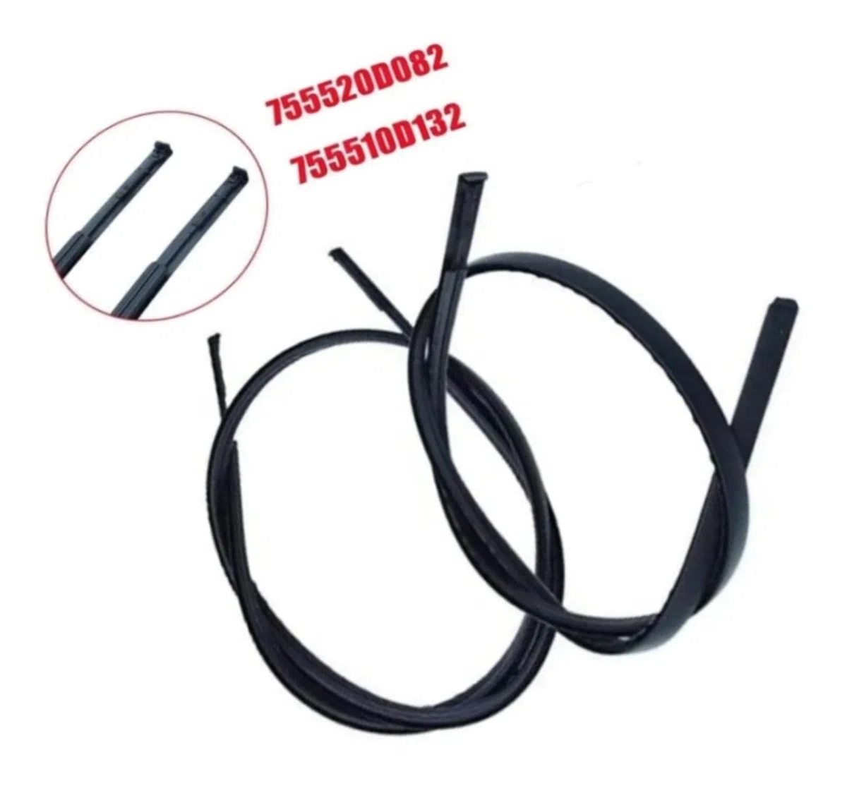 For Toyota Yaris Hatchback 2014-2018, molduras de techo laterales izquierda y derecha, burletes 755520D082 755510D132