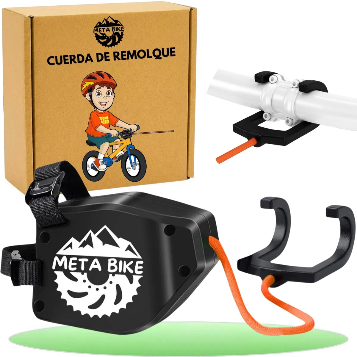 Cuerda de remolque para bicicleta para niños, sistema de remolque de 2,5 m, cuerda de tracción, sistema de tracción para niños y adultos, bicicleta de montaña, bicicleta eléctrica, Woom MTB