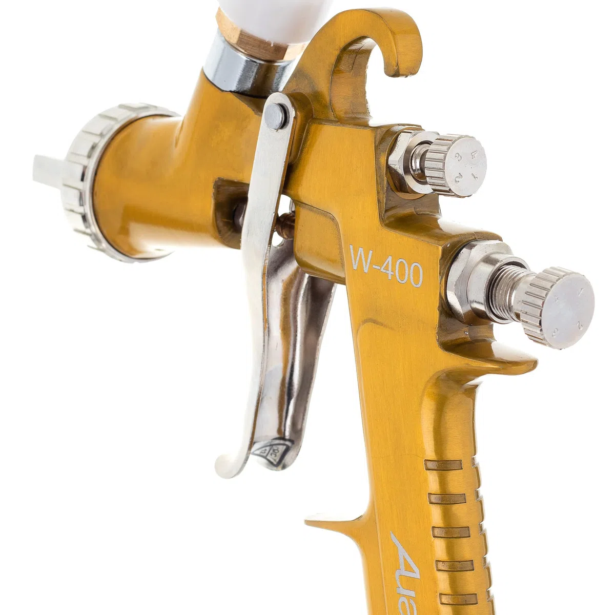 LVMP Technology Pistola W-400 Boquilla 1,3mm Durable 600 ml Capacidad para Pintar Madera Barnices Acrílicos E Incolores Base Agua
