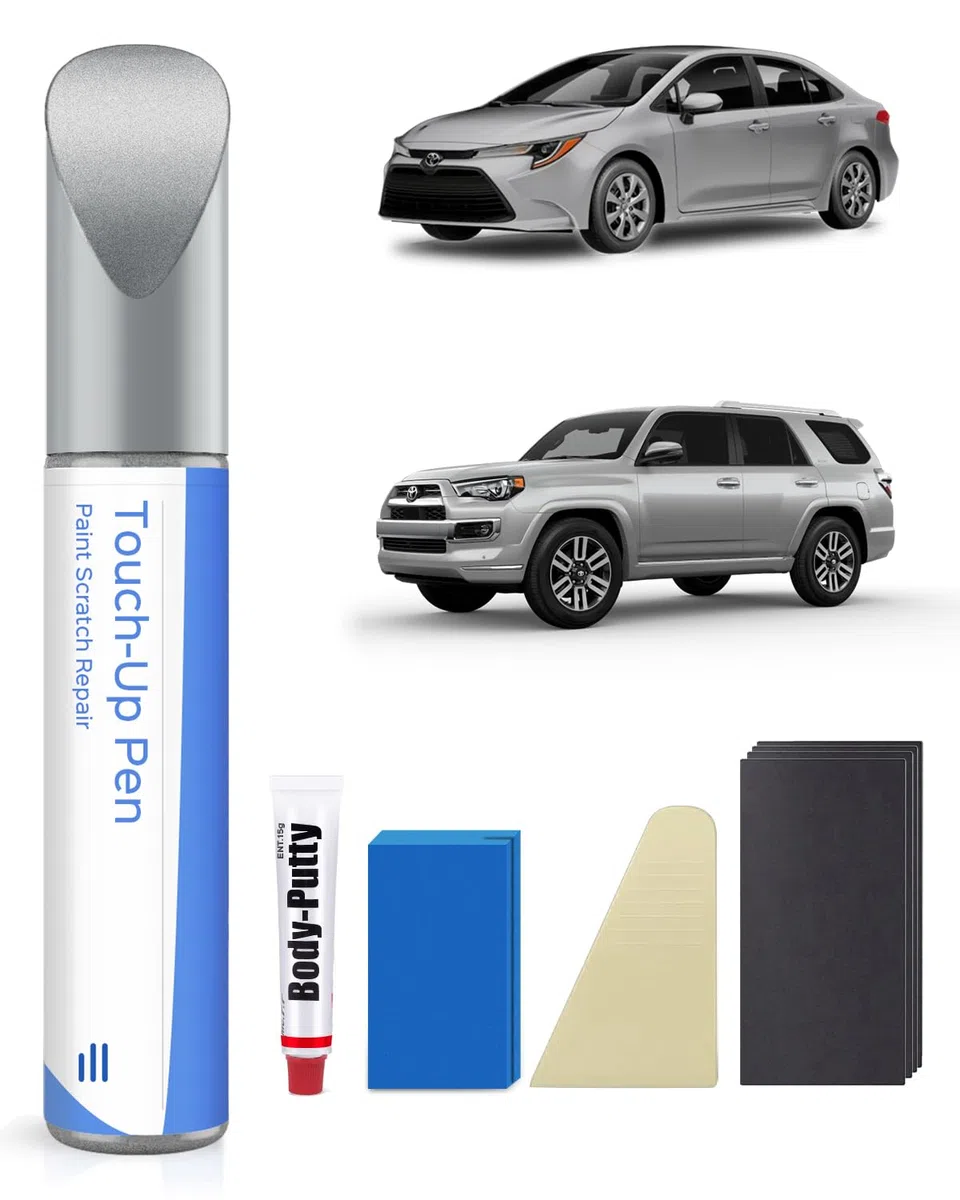 1F7 Plata Clásico Metálico Kit de Pintura para Toyota – Coincidencia Exacta para Arañazos y Desconchados