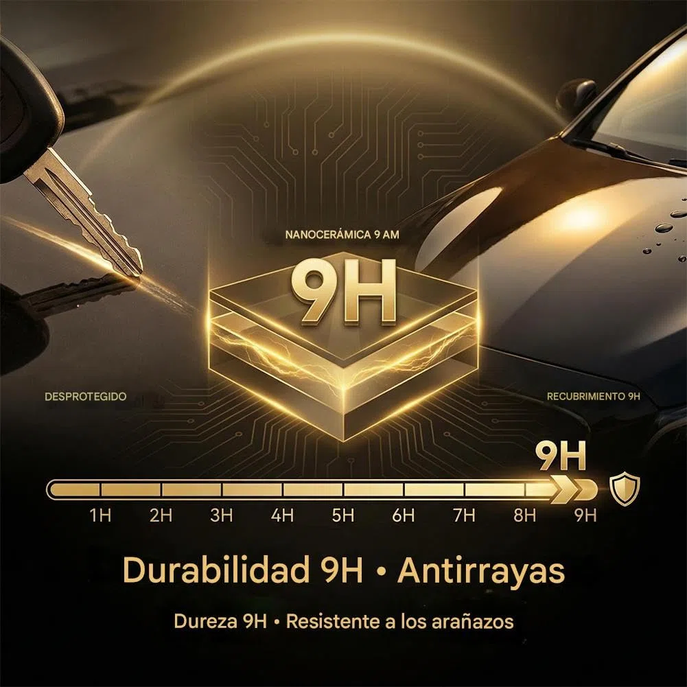 PTZ Crystal Serum Coche– Recubrimiento cerámico de grafeno avanzado para automóviles – Dureza 9H, acabado ultrabrillante, recubrimiento para detallado automotriz hazlo tú mismo (2*A)