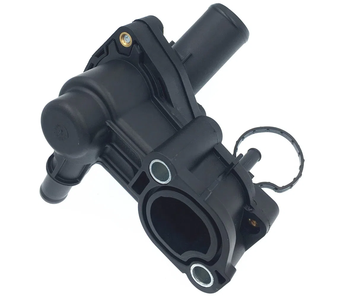 Carcasa de termostato refrigerante con brida de cuello de agua 1198060 2S4Q-9K478-AD 1148329 1148328 1086282 1098228 para Ford Focus Galaxy Mondeo IV Tourneo Connect Transit Connect