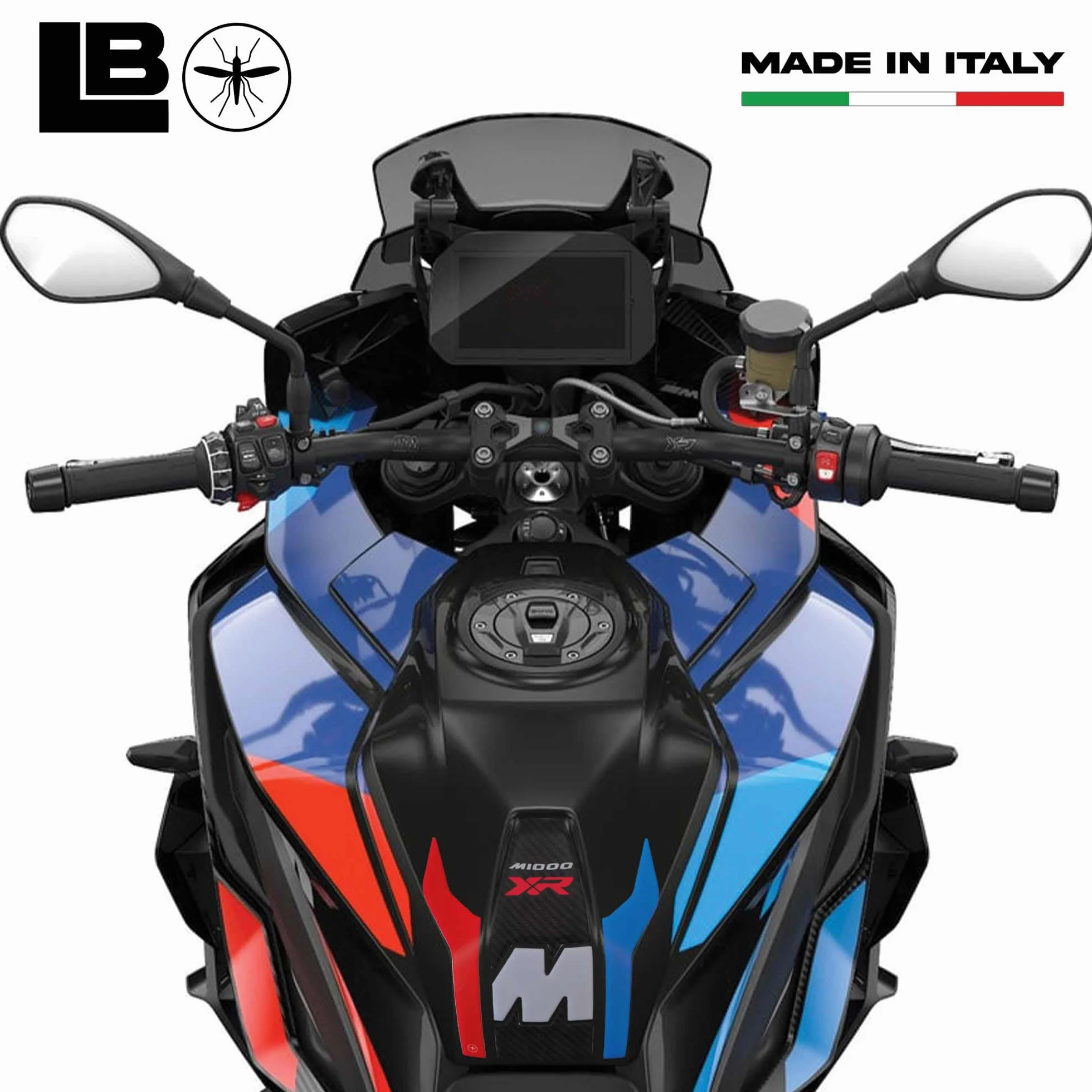 LABELBIKE - Pegatina 3D Moto Tanque Protección y Decoración de Resina Compatible con BMW M 1000 XR