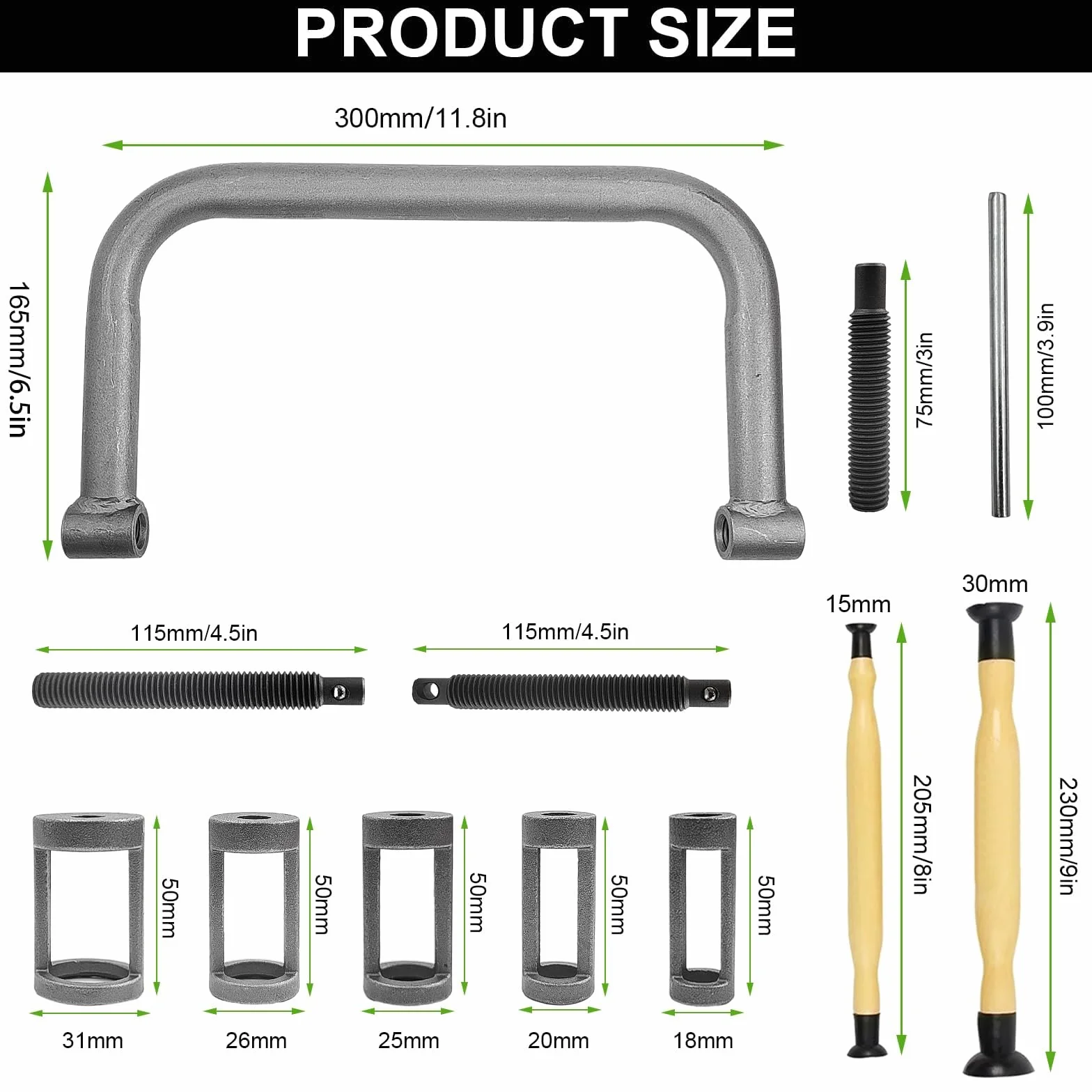 12 Piezas Compresor de Resorte de Válvula Kit, Compresor Muelles con Elevador de Válvula, Accesorios Herramientas Coche Universal, para Automóviles, Motocicletas