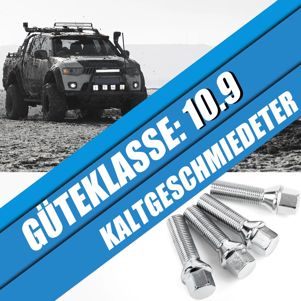 20 tornillos de rueda extendidos, pernos de rueda para espaciadores de rueda, M12 x 1,5 x 45 mm, cono, SW 17 mm, compatibles con BMW