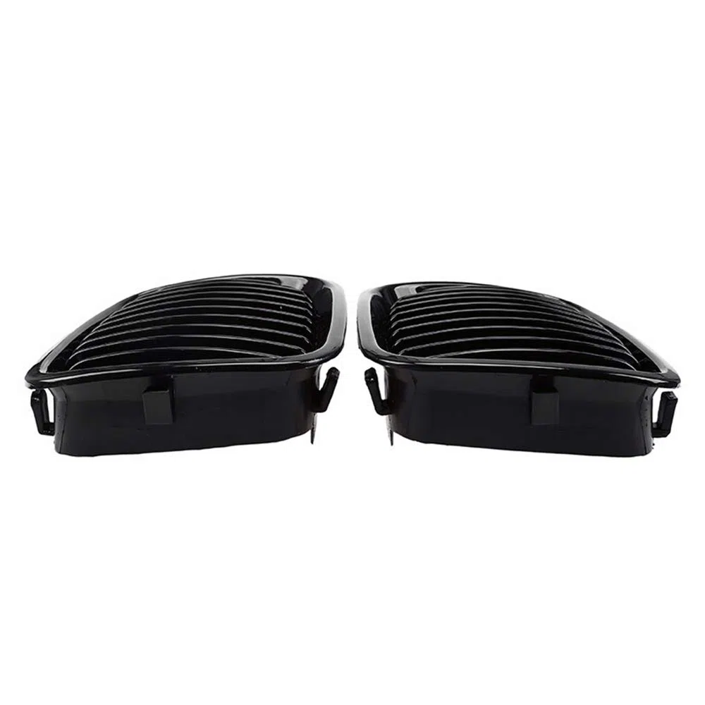 Parachoques Delantero Capó Rejilla Riñón Racing Rejilla Reemplazo para BMW Serie 3 E46 4 Puertas 1998-2001 2 Piezas