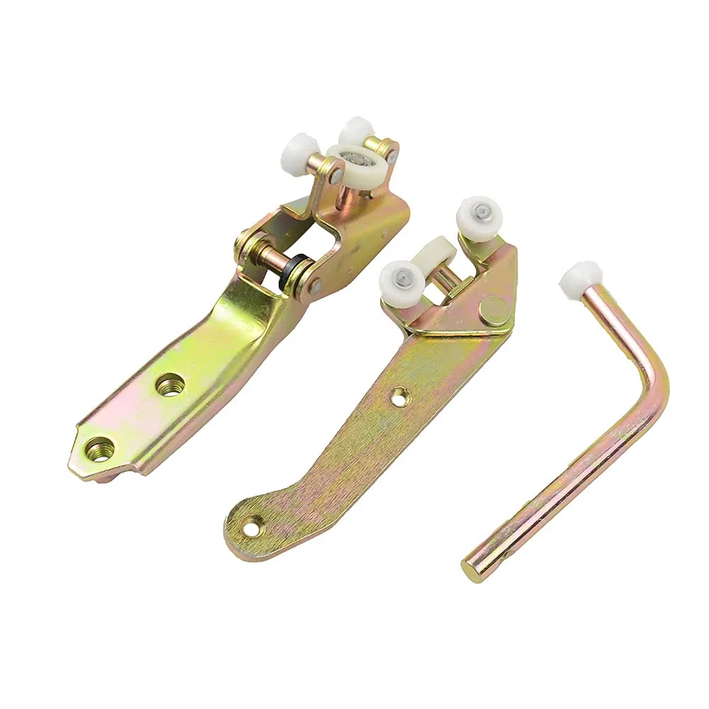 3 guías de rodillos para puerta corredera derecha, guía de rodillos superior, central e inferior, para puertas correderas compatibles con T4 1990-2004 701843336A 701843436 701843406B
