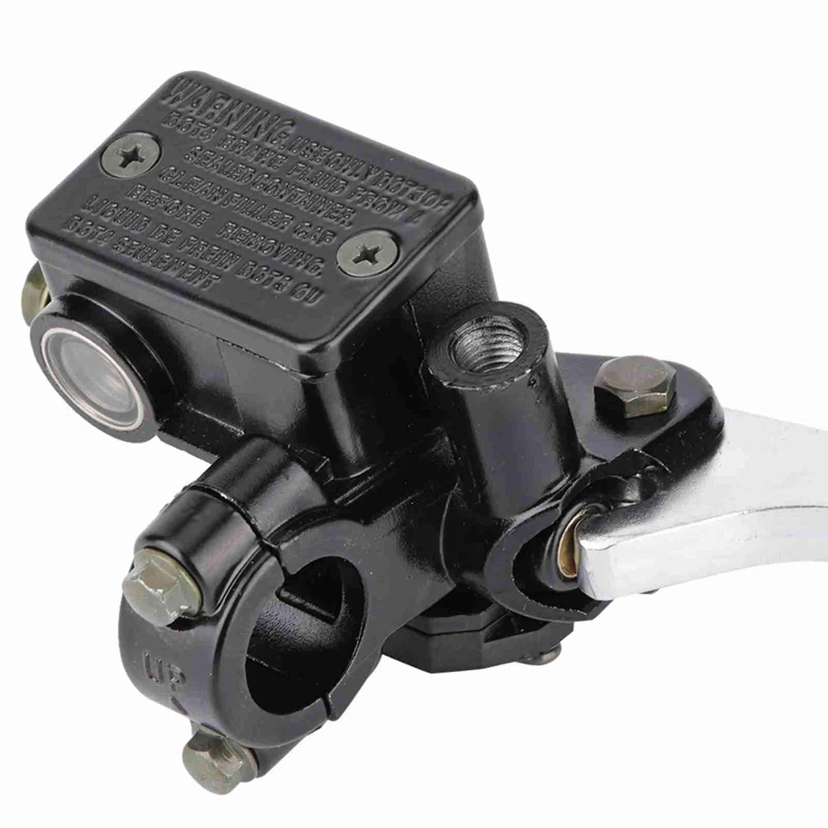 Palanca de Embrague de Freno Delantero de Motocicleta Cilindro Maestro para CB CBR250 VT250 VTR250 NSR250 No Plata 7/8 22 Mm Delantero Derecho,Cilindro maestro y piezas