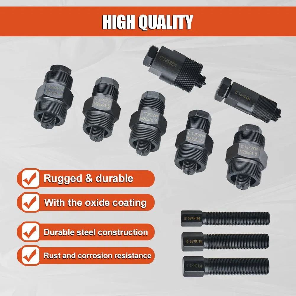 Juego de 10 Piezas Herramientas universales para Extractor de Volante de Motocicleta, Motocross, ATV, Compatible con Yamaha, Kawasaki, Honda, Suzuki