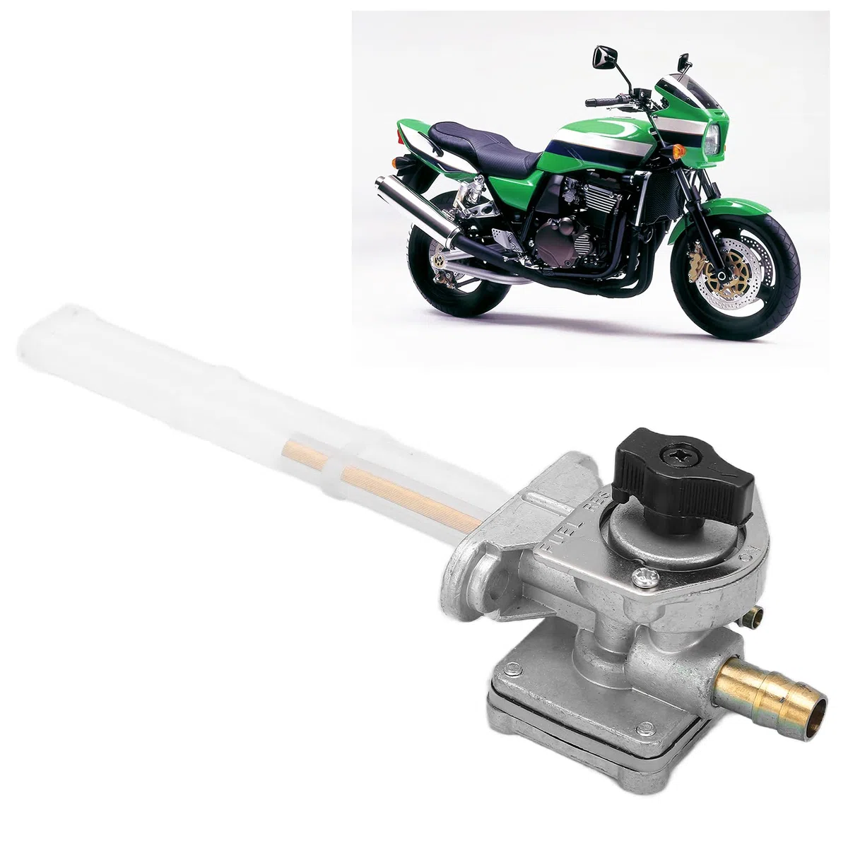 Válvula de Petcock Reemplazo de Aleación de Aluminio de para Vulcan 800 VN800A 2004, Actualización de Reemplazo Perfecta para Reacondicionamiento Apto para ZR1200 ZRX1200R, 1 X Válvula de