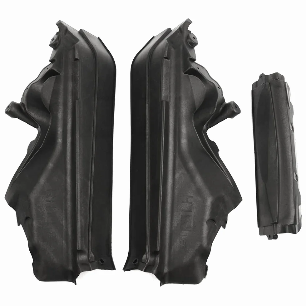 51717169419 Motor Compartimiento Superior Partición Panel Mamparo Kit 3PCS Compatible con X5 E70 2006-2013, E70 LCI 2009-2013, X6 E71 2008-2014, E72 Hyb 2009-2011 Huiruhy