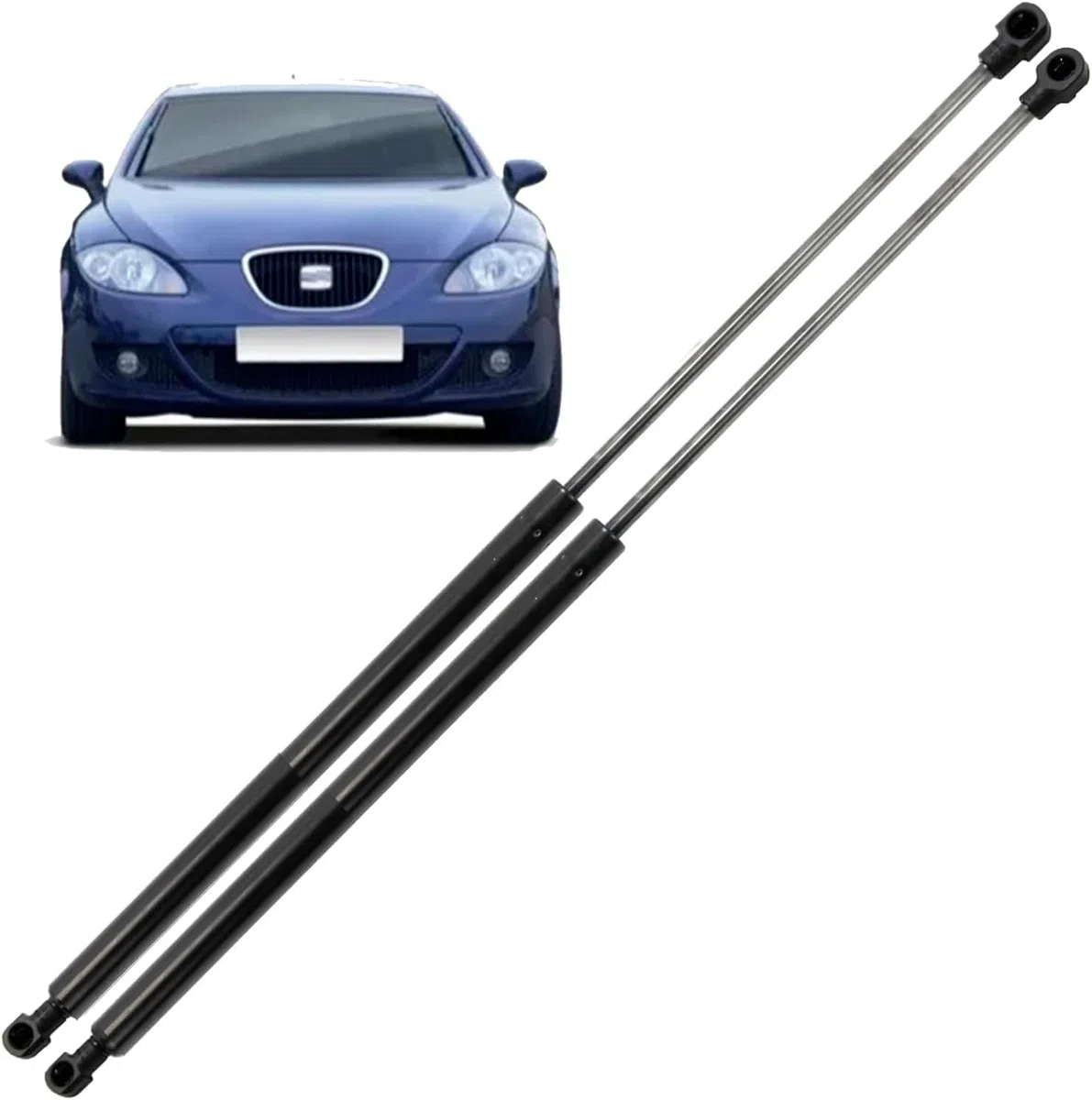 Amortiguadores Gas Maletero Trasero compatible Seat Leon MK2 Hatchback 1P1 2005-2012 | Sistema Soporte Elevación 350 (N) 500 mm 1P0827550 1P0827550A 1P9827550 | 2 Unidades