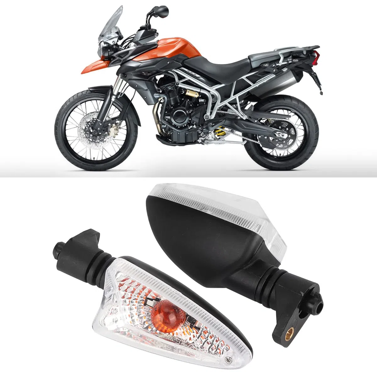 Yctze para Intermitentes homologados Street Triple rs4 50 Intermitentes Moto homologados 1 par de Luces indicadoras de luz de señal de de Motocicleta