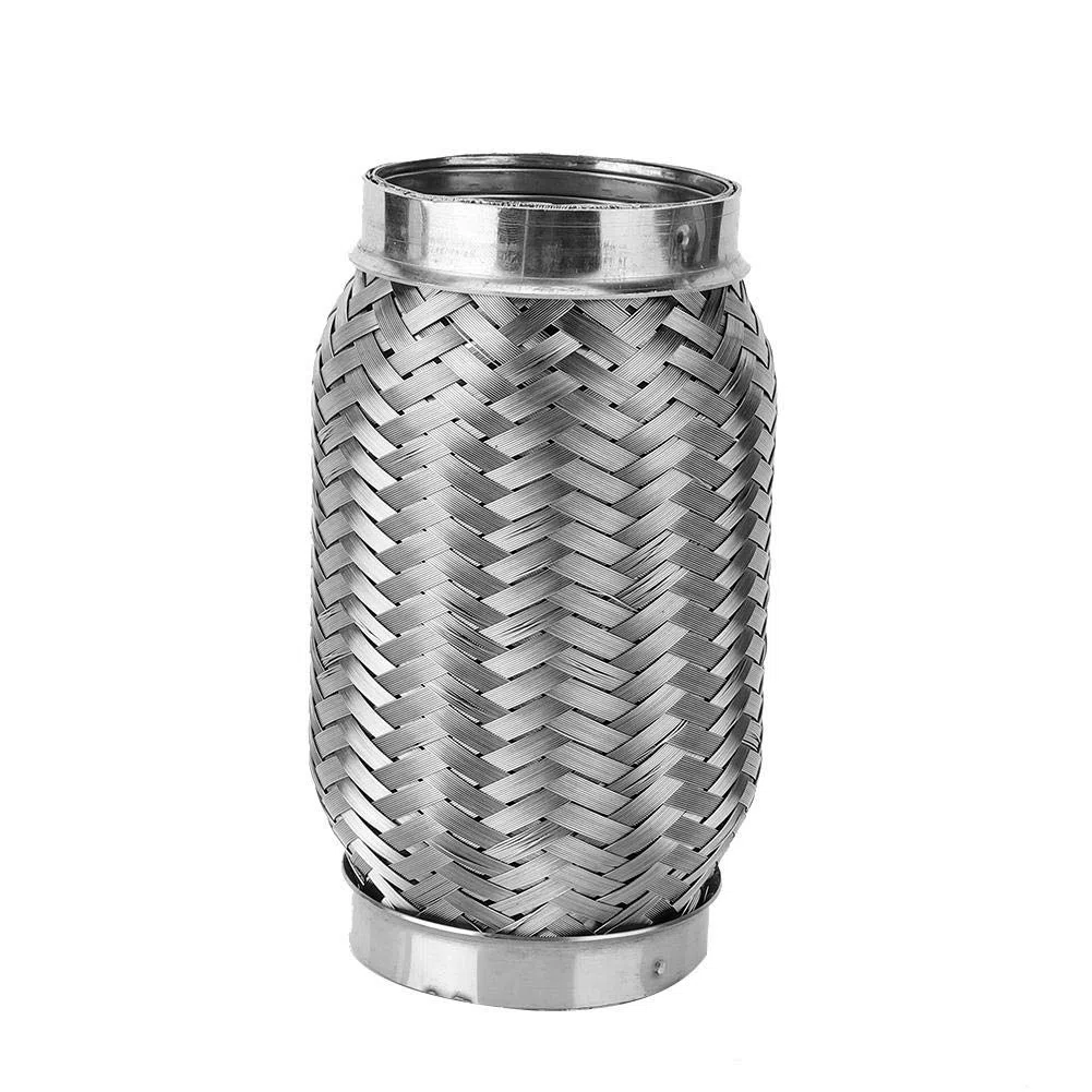 KIMISS Tubo de ble de acero inoxidable, para sistemas de, interior corrugado 2.5x6 pulgadas, punta de trenzada