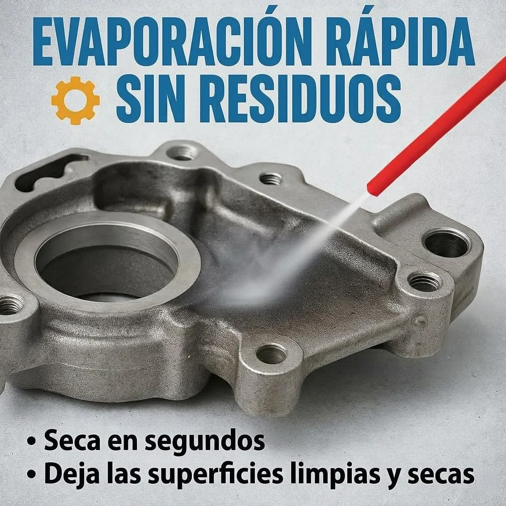 GiDeli Limpiador de Frenos 5L Canister - para Auto, Moto y Bicicleta - Elimina Aceite, Grasa, Polvo de Frenos, Restos de Adhesivo - Desengrasante para Taller, Secado Rápido, Sin Residues