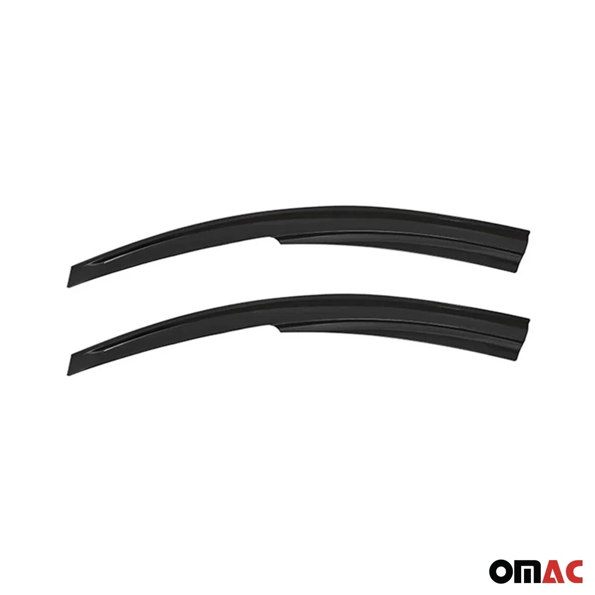 OMAC Deflectores Aire Regenabweiser Compatible con Dacia Jogger 2021-2026 Negro Acrylic 2tlg