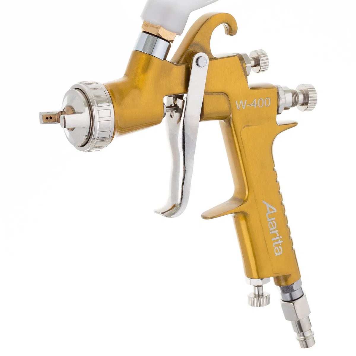 LVMP Technology Pistola W-400 Boquilla 1,3mm Durable 600 ml Capacidad para Pintar Madera Barnices Acrílicos E Incolores Base Agua