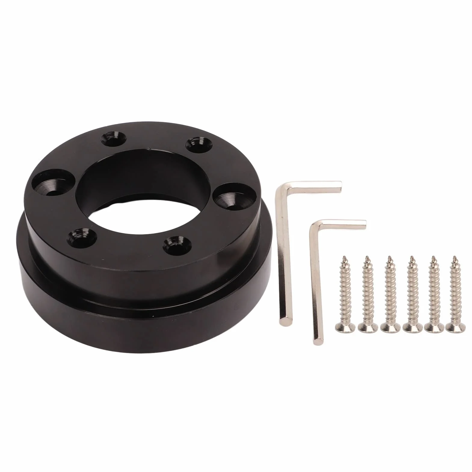 Adaptador Cubo Volante Carreras 70 Mm Placa Repuesto Estándar Compatible Volantes 13 14 para Simuladores Conducción