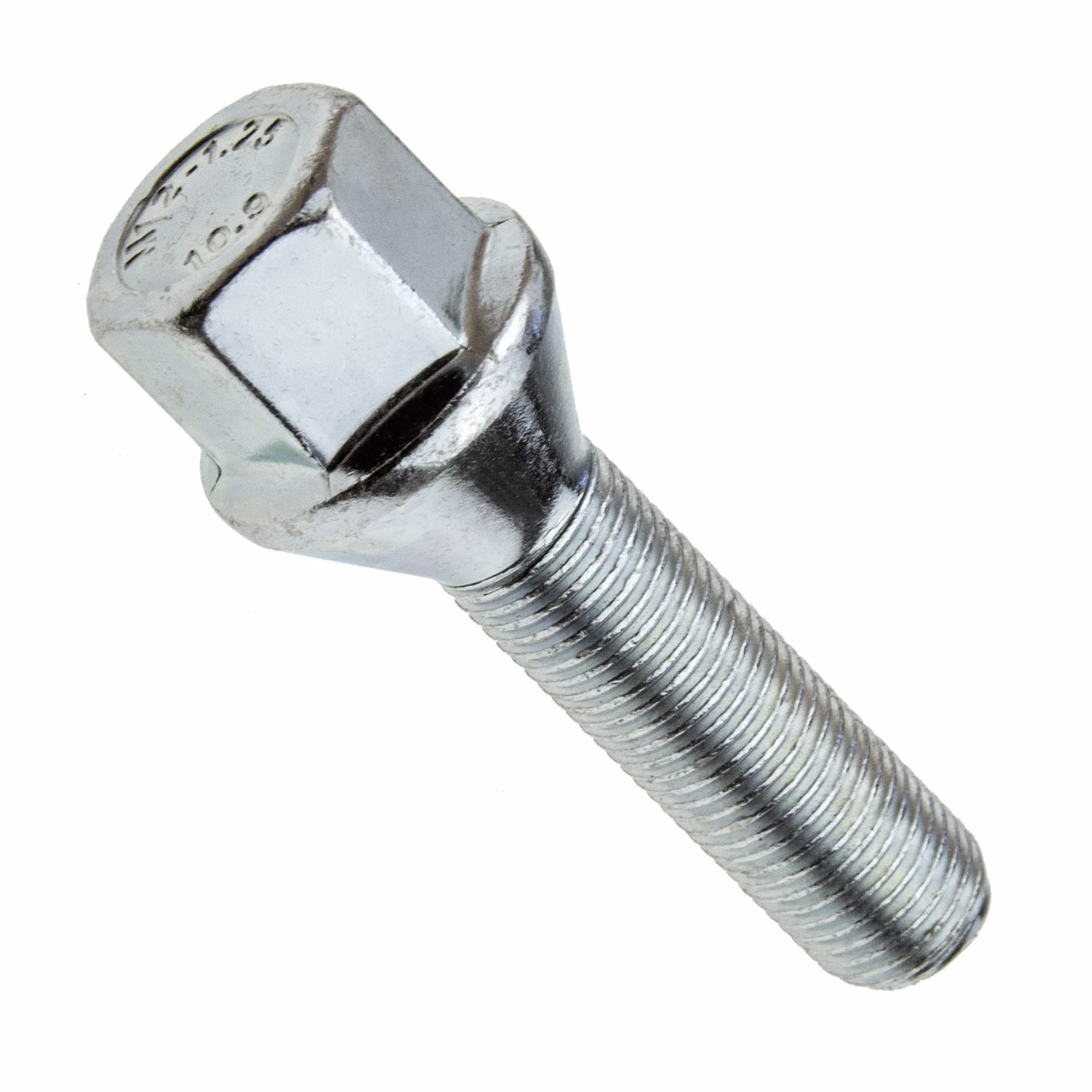16 tornillos de rueda, M12 x 1,25, 45 mm, SW17, para llantas de aleación, llantas de acero
